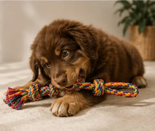 Jouet corde trois nœuds pour chiens Au meilleur ami